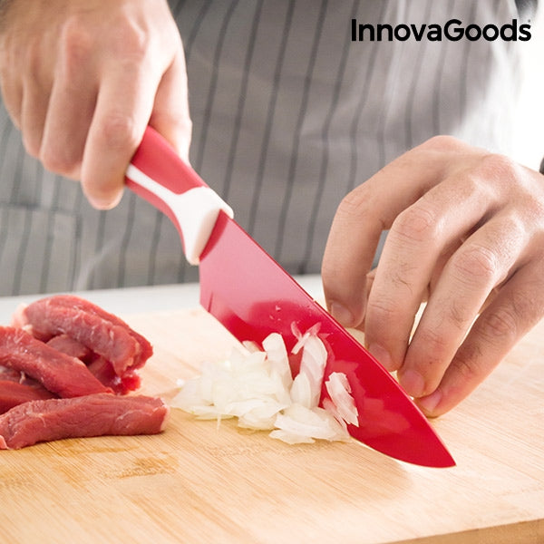 INNOVAGOODS CERAMIC KNIVES AND PEELER SET (6 PIECES) INNOVAGOODS CERAMIC KNIVES AND PEELER SET (6 PIECES)