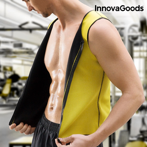 INNOVAGOODS MEN'S SAUNA EFFECT SPORTSWEAR VEST INNOVAGOODS MEN'S SAUNA EFFECT SPORTSWEAR VEST