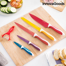 INNOVAGOODS CERAMIC KNIVES AND PEELER SET (6 PIECES)