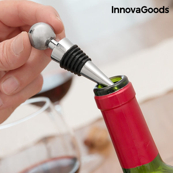 INNOVAGOODS SCREWPULL SET OF WINE ACCESSORIES WITH CORKSCREW (4 PIECES)