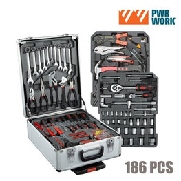 PWR WORK TOOL KIT ON WHEELS (186 TOOLS)